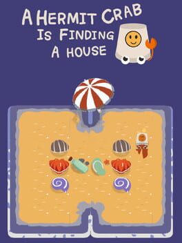 A hermit crab is finding a house