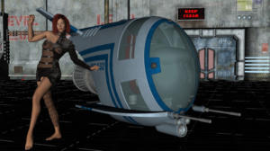 Sci-fi sexy racer